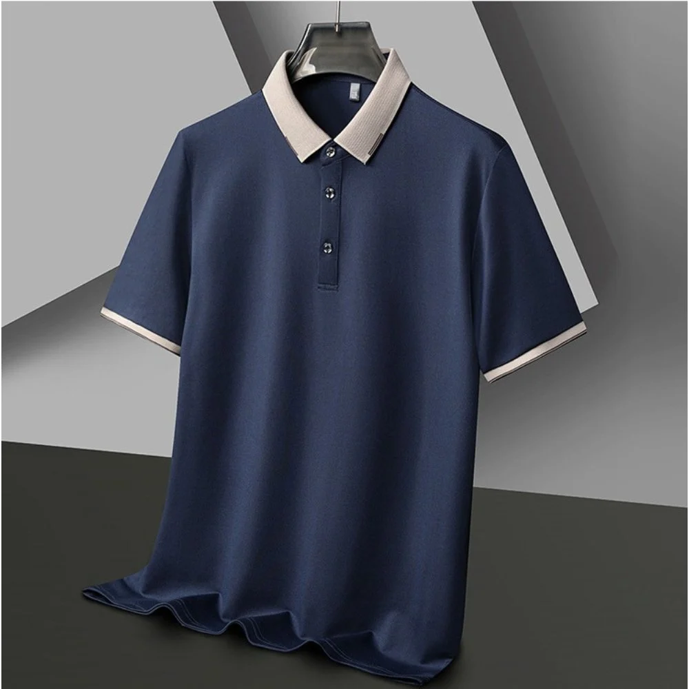 Navy Blue Polo Men T Shirt